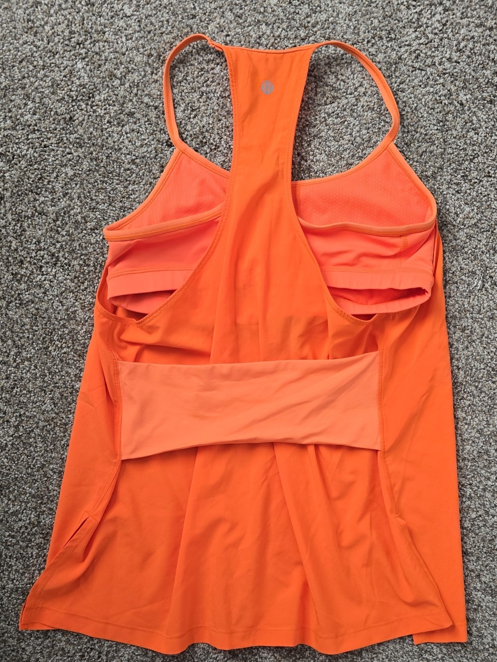 Lululemon Size 10 Women's Orange Racerback Tank Top